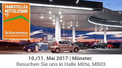 offizelles Logo der Tankstelle & Mittelstand Messe und Foto Tankstelle