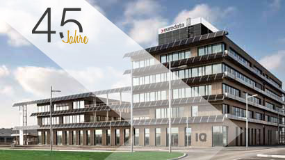 Gebäude eurodata Österreich und Zusatz 45 Jahre