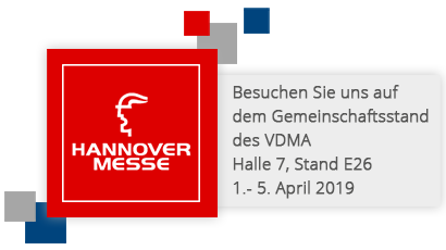 Offizielles Logo der Hannover Messe mit Standinformationen von compacer
