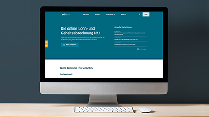 edlohn-Portal Screenshot edlohn-Portal erscheint im neuen Look