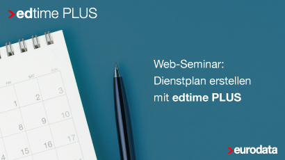 Kalender und Stift Web-Seminar: Dienstplan erstellen mit edpep
